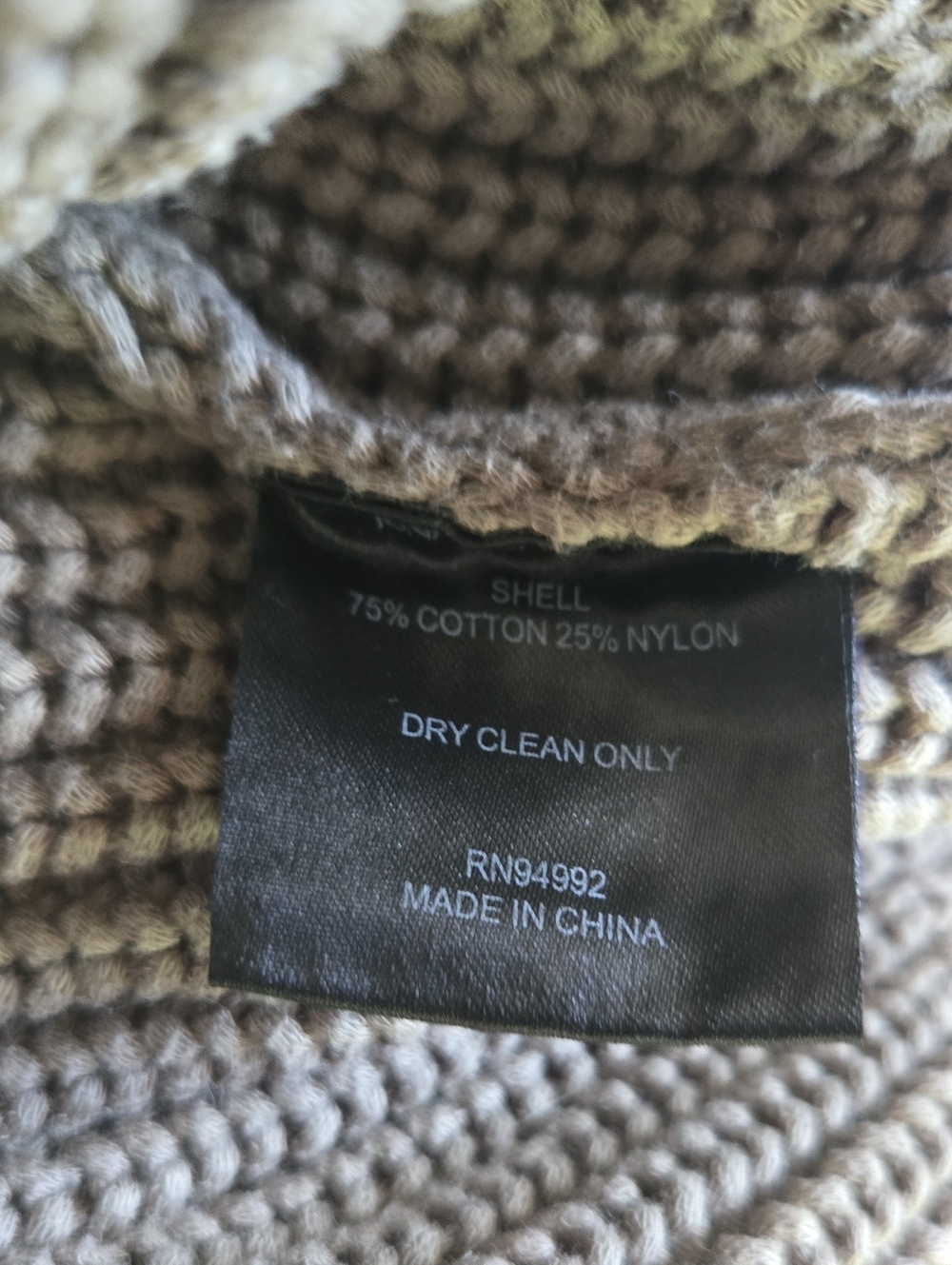 Jonathan Shimkhai Adeline Contrast-Knit Cardigan, Olive Green, Size Size Small - Picture 3 of 4